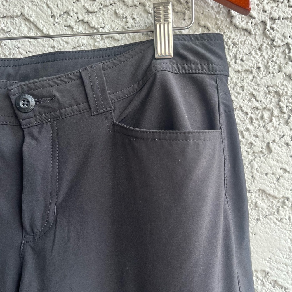EDDIE BAUER Black Polyester/Elastic Waistband Cargo Pants Bootcut Women’s 8 - Picture 8 of 10